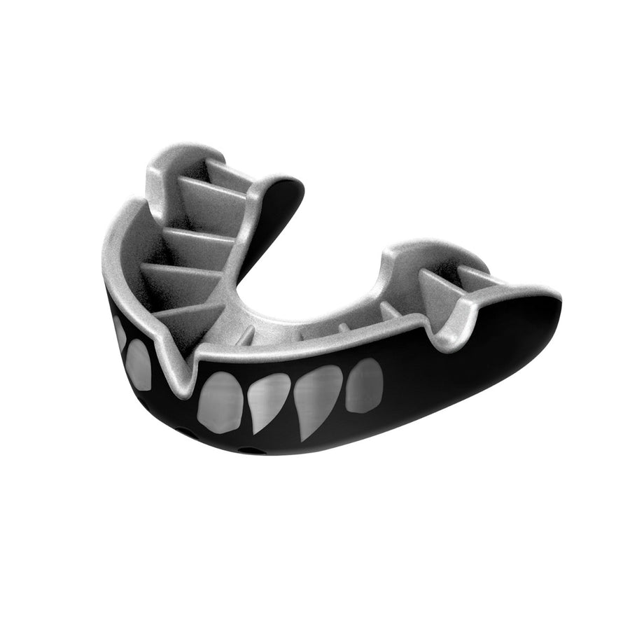 Opro paradenti Silver Jawz, nero argento