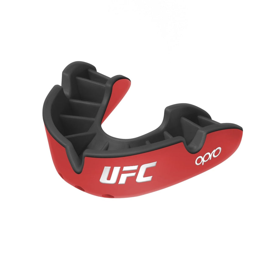 Opro paradenti Silver UFC, rosso e nero