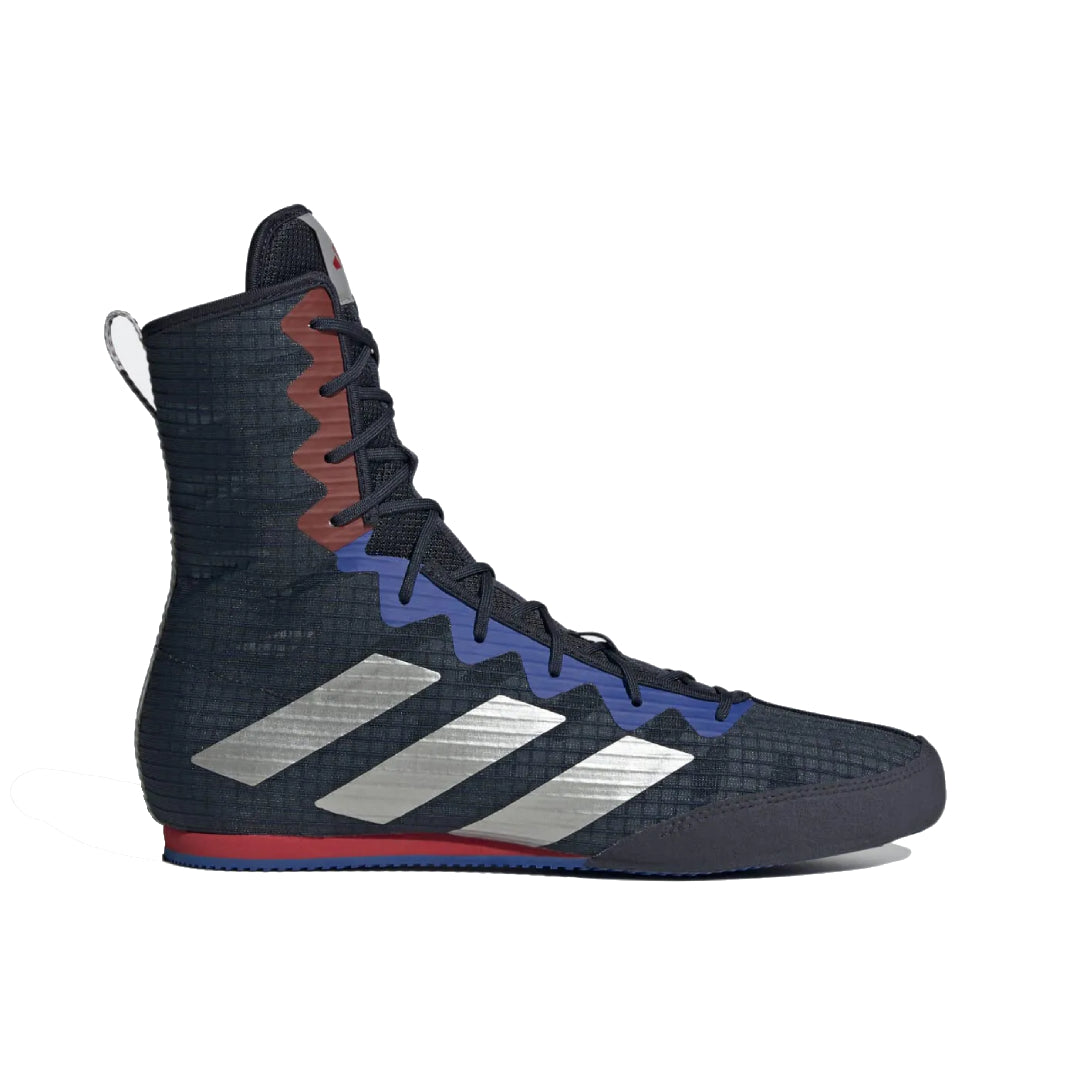 Adidas scarpe da boxe HOG 4, blu scuro-rosso 