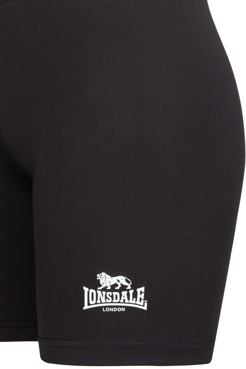 Lonsdale dámske krátke kompresné nohavice Ludwell, čierne
