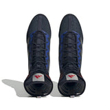 Adidas scarpe da boxe HOG 4, blu scuro-rosso 
