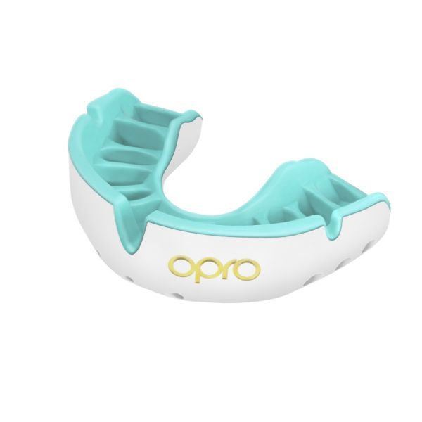 Opro chránič zubov Gold, bielo-mentolový