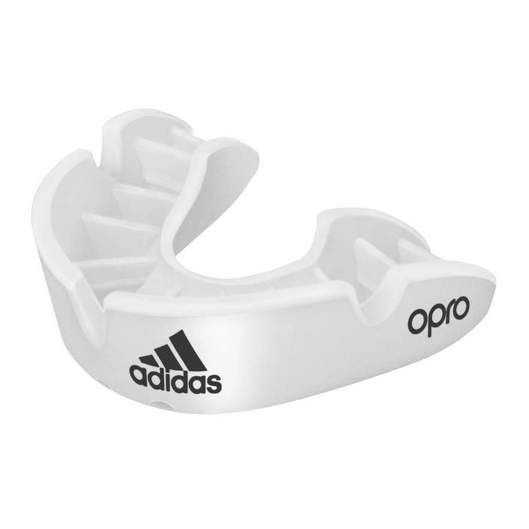 Adidas paradenti per bambini Bronze, bianco