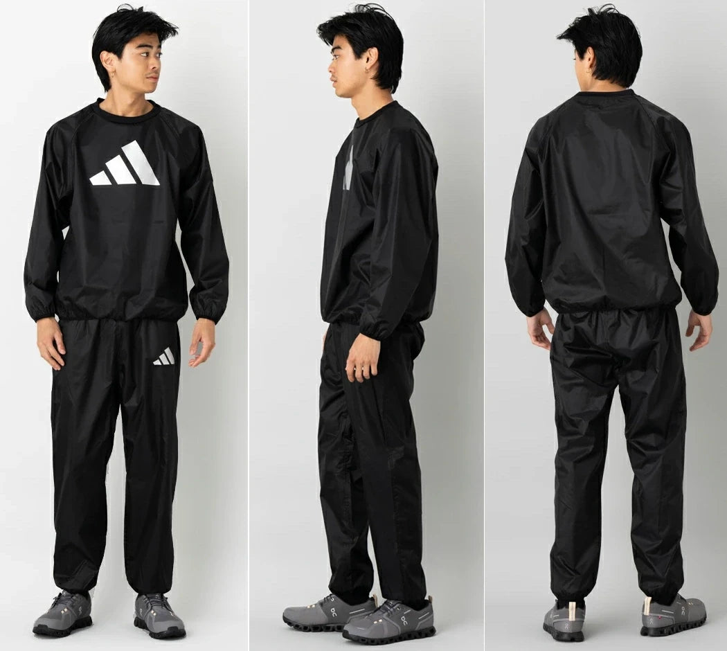 Adidas completo sauna Sweatsuit, nero