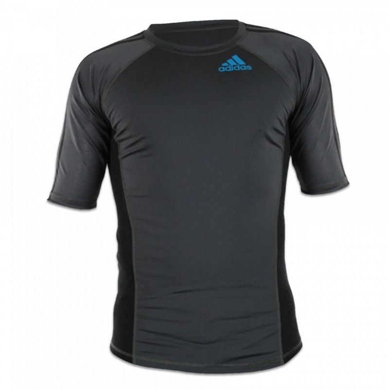 Adidas krátke rashguard tričko Grappling, čierne