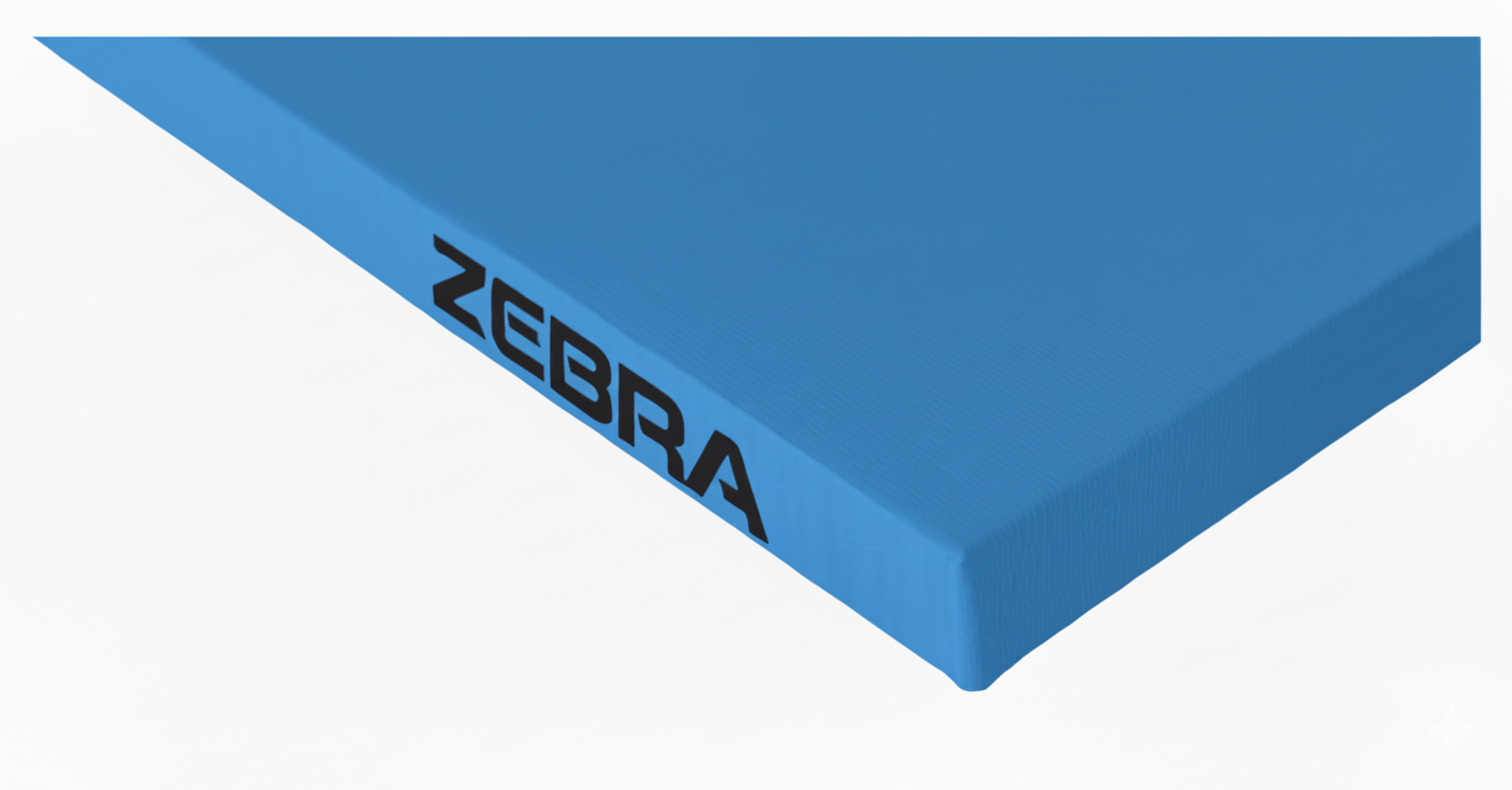 Zebra tatami, azzurro cielo