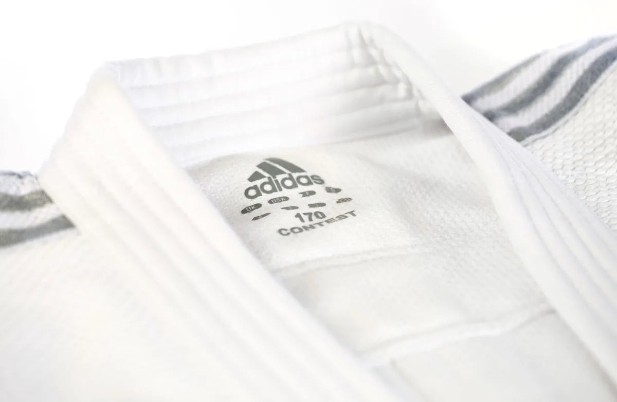 Adidas JU kimono Contest Silver 650g, bianco