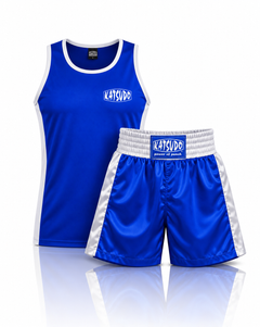 Katsudo set da boxe Strikta canotta + pantaloncini, blu