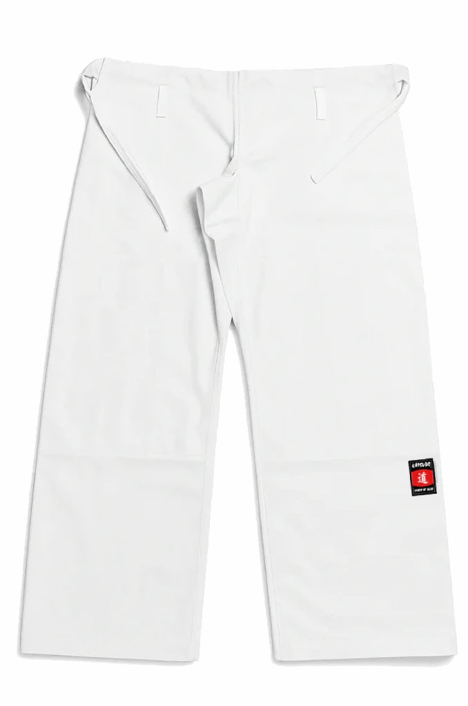 Katsudo judo hlače Jinoku, bele