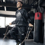 Adidas completo sauna Sweatsuit, nero
