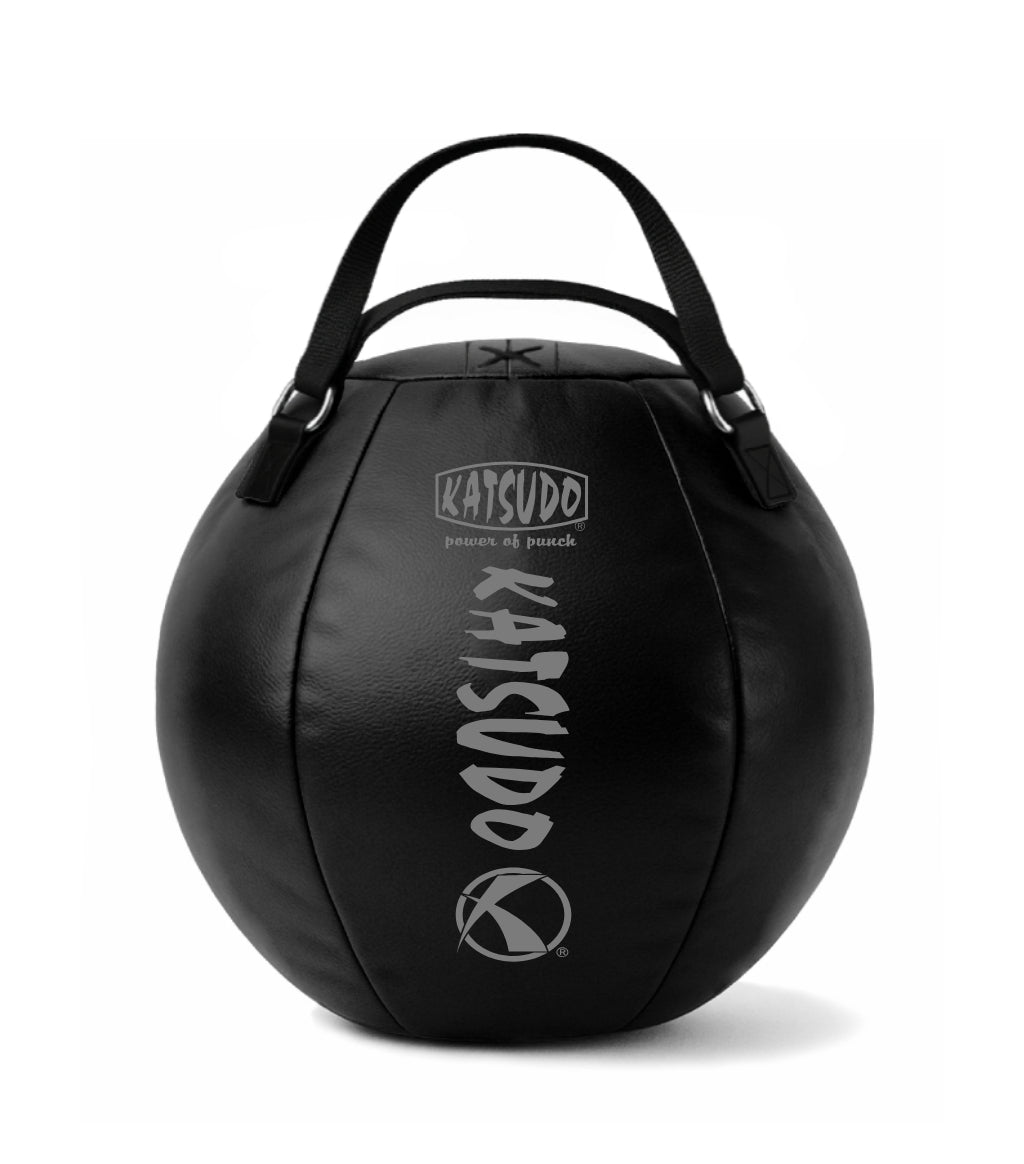 Katsudo palla da boxe Leodor con cinghia, nera