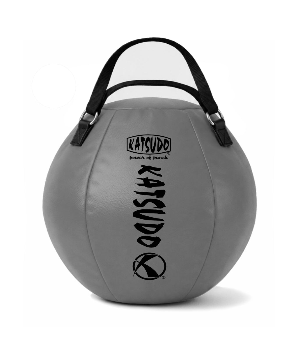 Katsudo punching ball Leodor with strap, grey