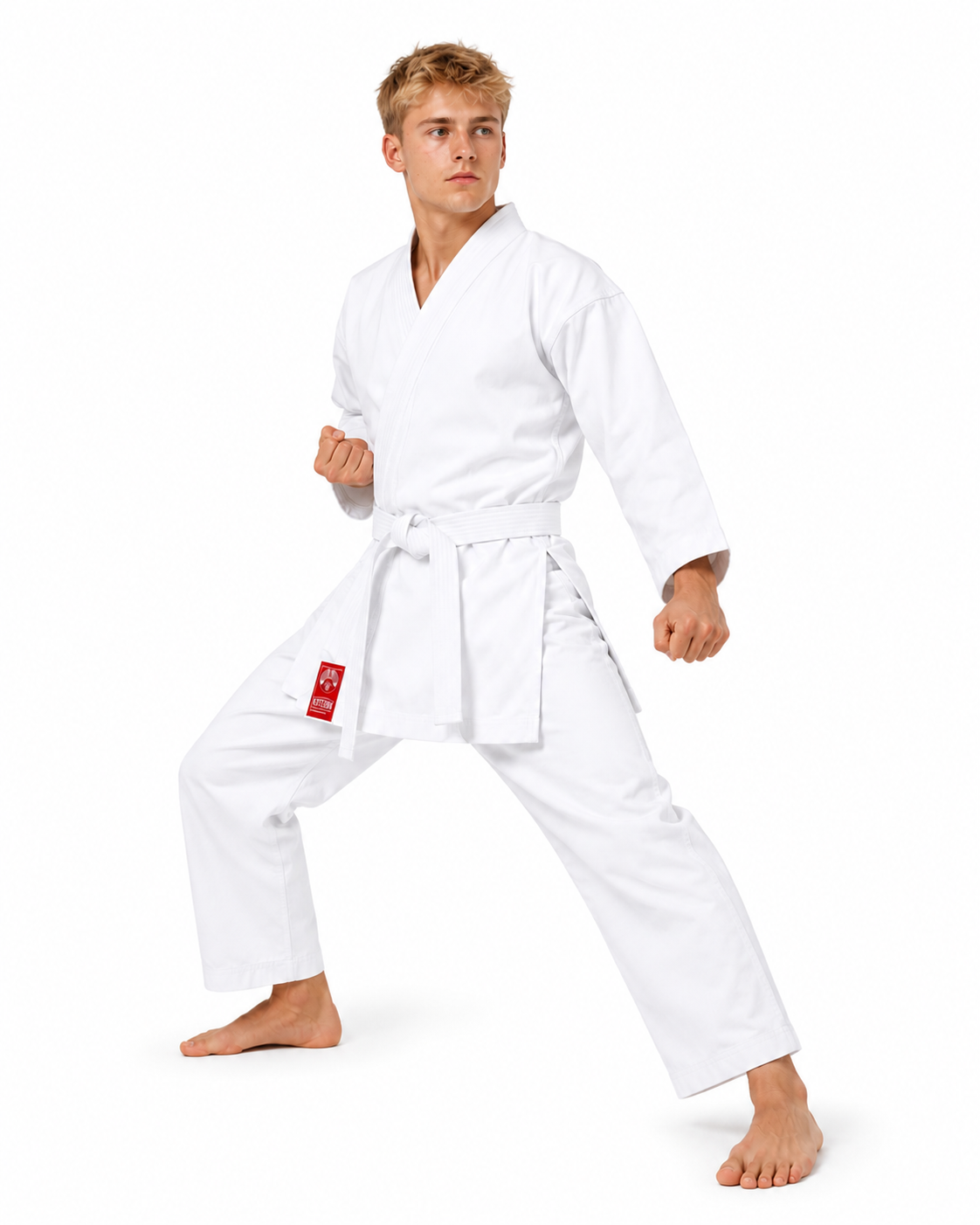 Katsudo kimono da karate Tiger, bianco