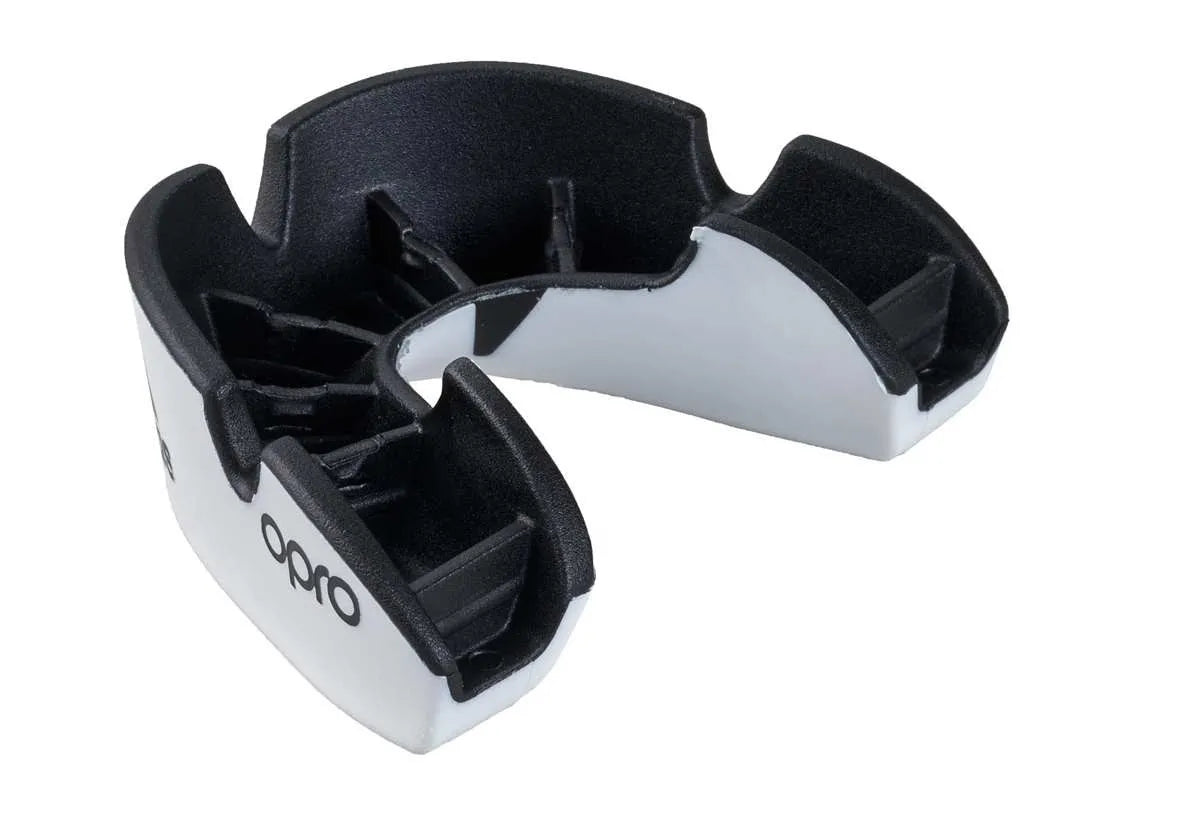 Adidas chránič zubov 4. generácie Opro Silver, bielo-čierny