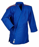 Adidas JU kimono con strisce rappresentative IJF Champion III Regular fit 730g, blu