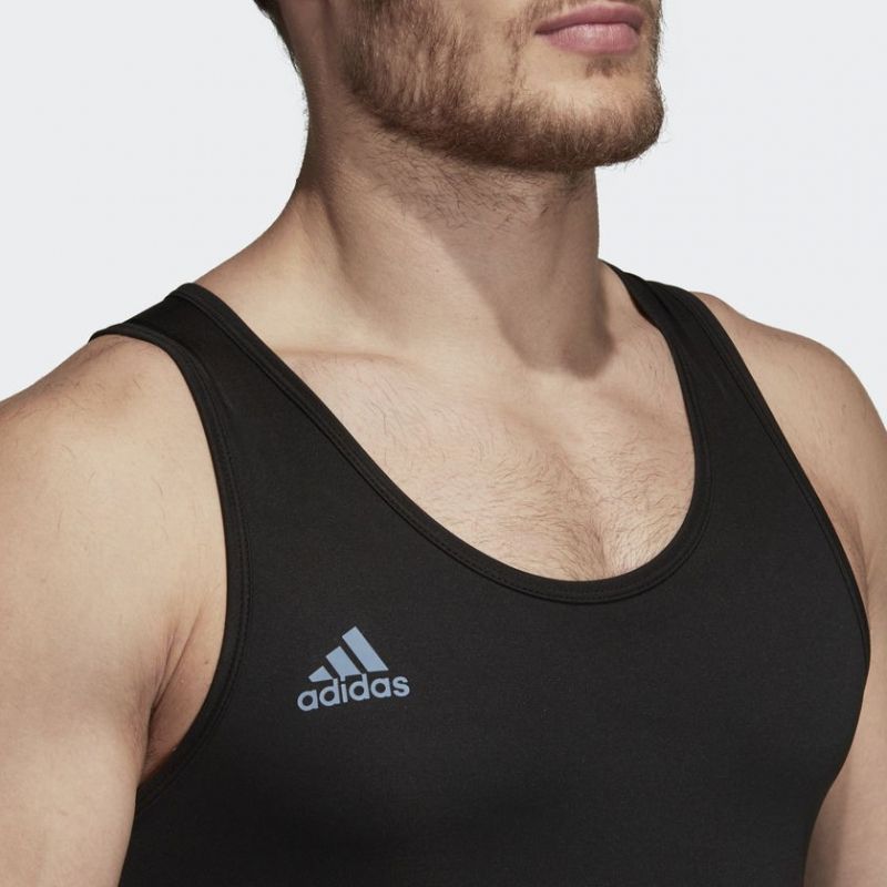 Adidas vzpieračský dres Power Lift, čierny