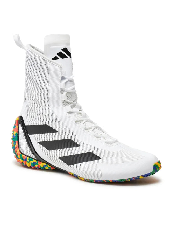 Adidas scarpe da boxe Speedex Ultra, bianco-multicolore 