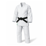 Adidas JU kimono Champion III IJF Regular fit 750g con logo, bianco