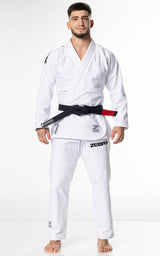 Zebra BJJ kimono GI Guerreiro 350g, biele