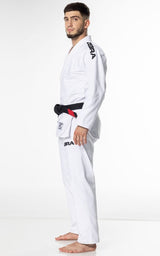 Zebra BJJ kimono GI Guerreiro 350g, biele