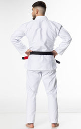 Zebra BJJ kimono GI Guerreiro 350g, biele