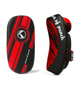 Katsudo makiwara in pelle curva 2 pezzi, rosso-nero