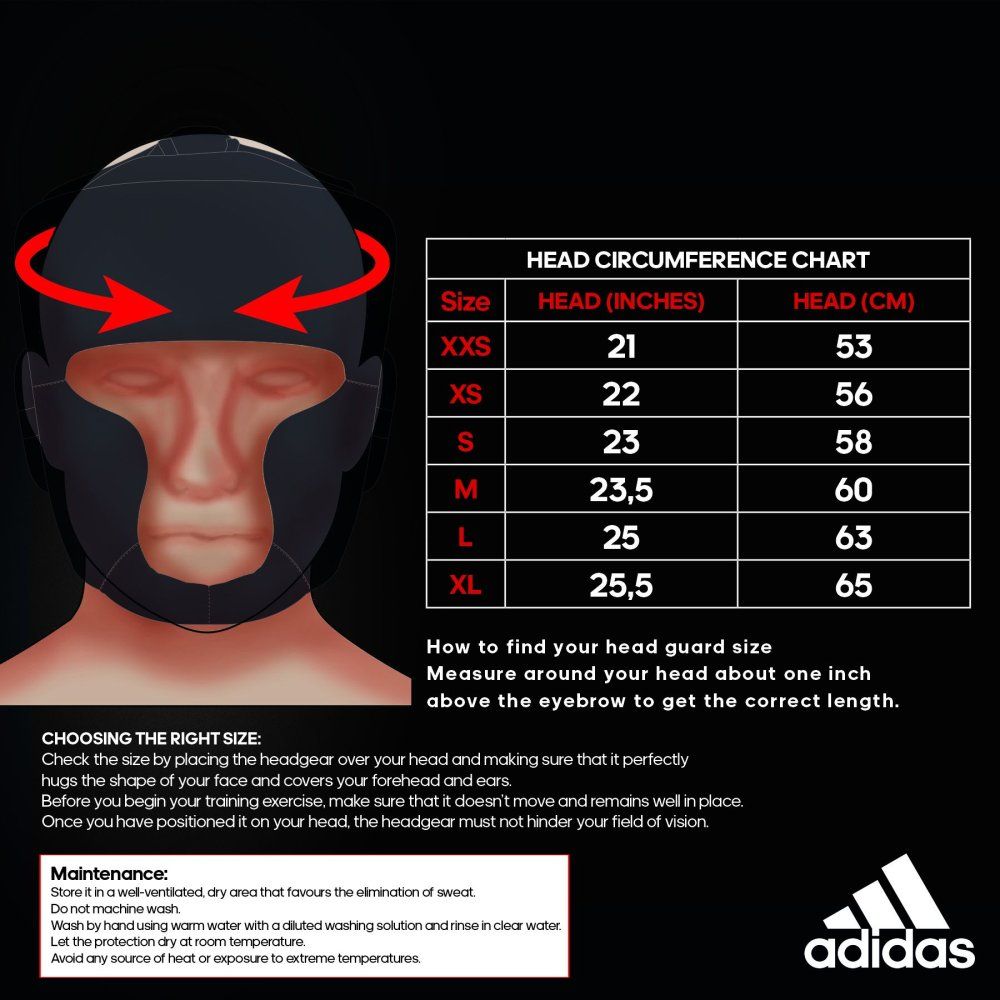 Casco da boxe Adidas Response, bianco-nero