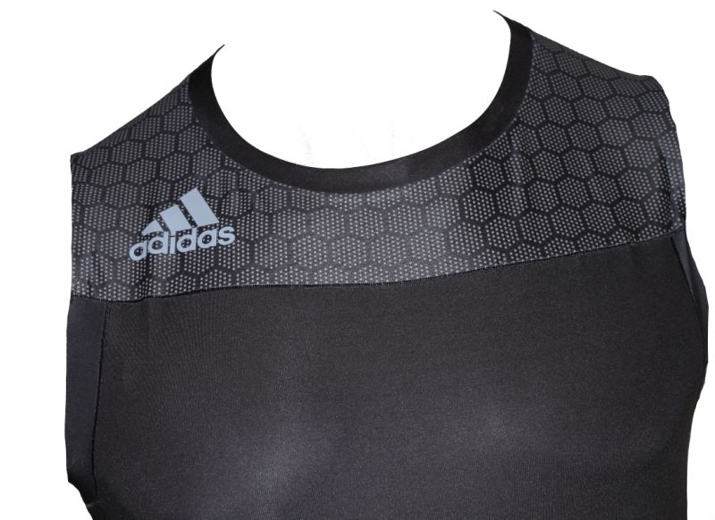 Adidas maglia da sollevamento pesi da uomo Leistung, nera