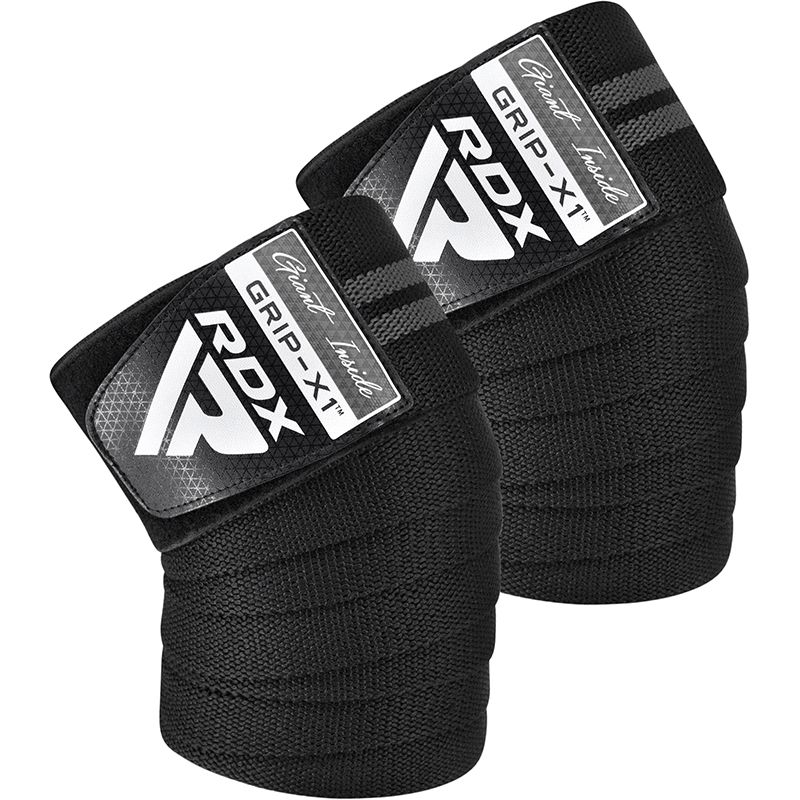 Fascia per ginocchio RDX, nero-grigio