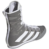 Adidas scarpe da boxe HOG 4, grigio-bianco 
