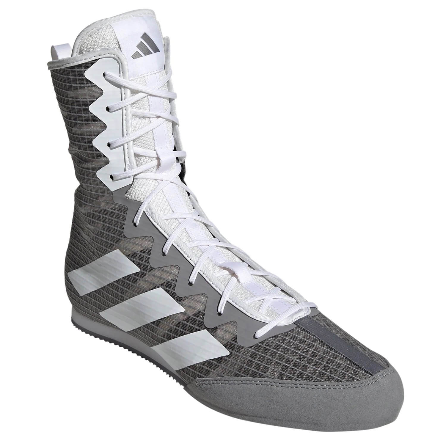 Adidas scarpe da boxe HOG 4, grigio-bianco 