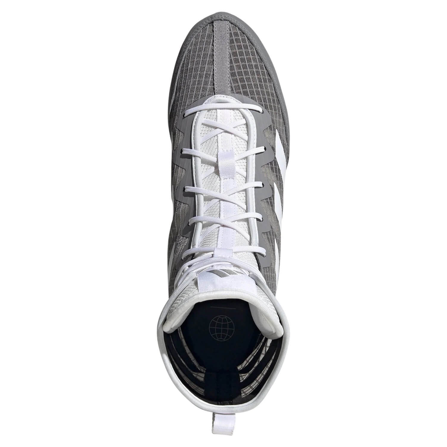 Adidas scarpe da boxe HOG 4, grigio-bianco 