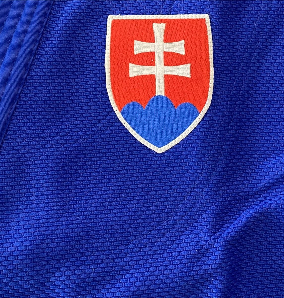 Adidas JU kimono Champion III SVK Slim fit 750g, blu