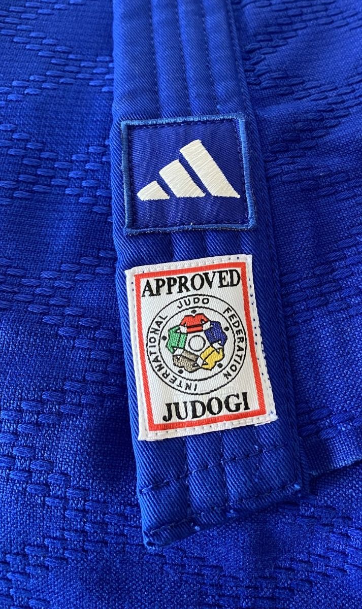 Adidas JU kimono Champion III SVK Slim fit 750g, blu