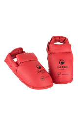 Tokaido protezioni per collo del piede WKF, rosse