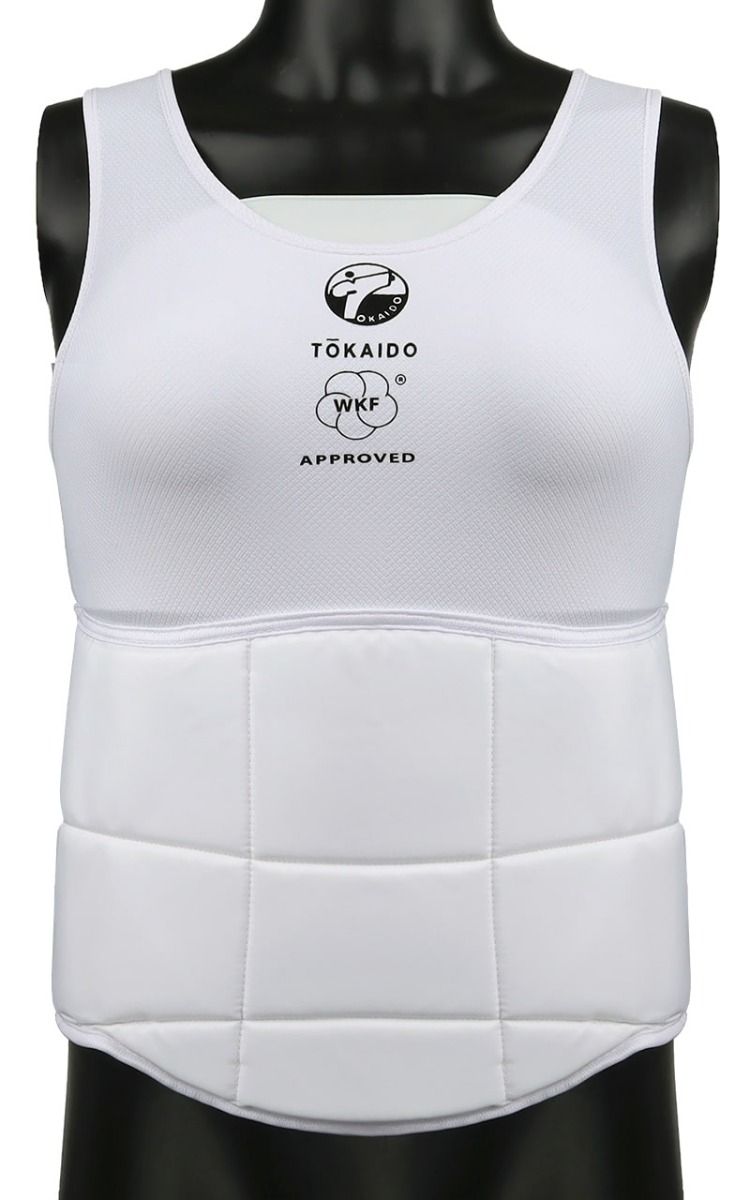 Tokaido protezione corpo PRO Lady WKF, bianco