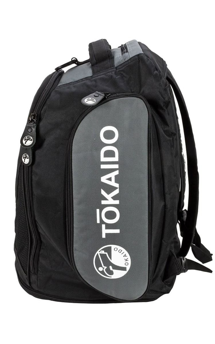 Borsa sportiva Tokaido, nero-grigia