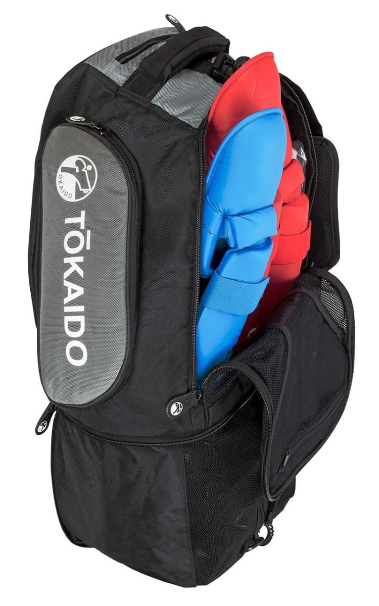 Borsa sportiva Tokaido, nero-grigia