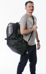 Borsa sportiva Tokaido, nero-grigia