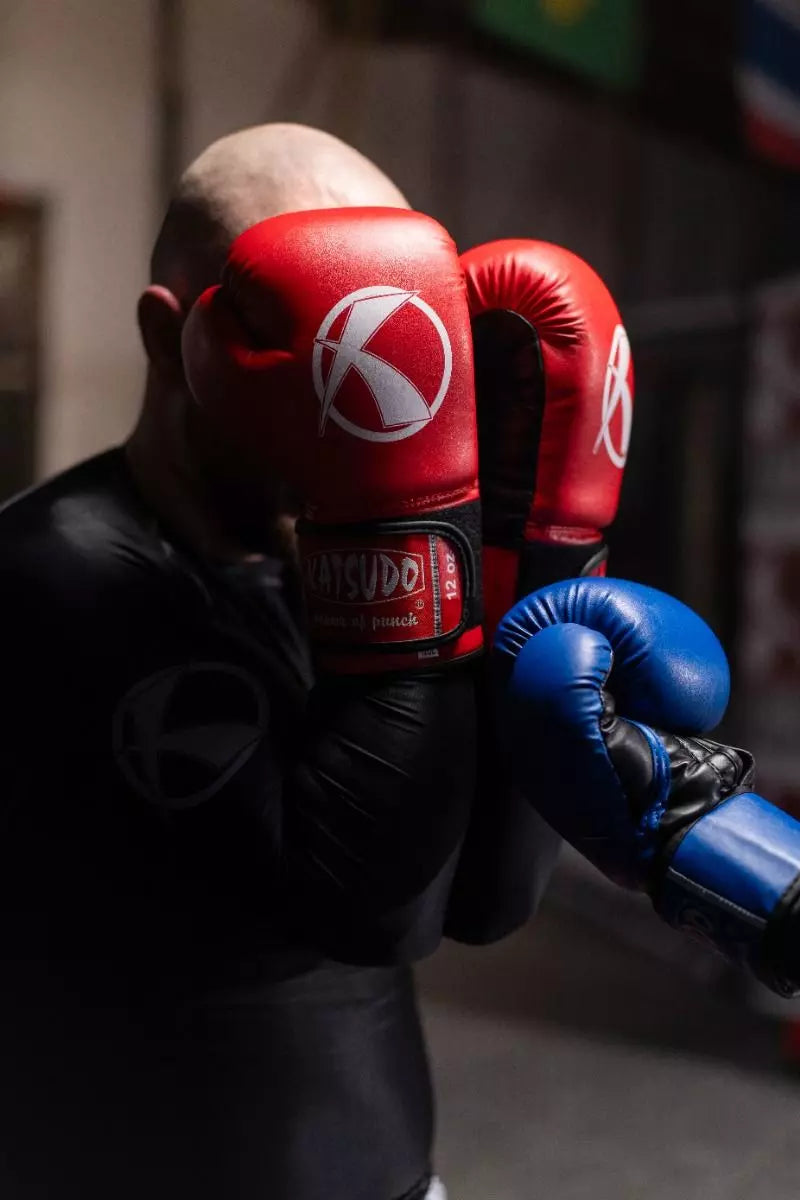 Guanti da boxe Punch II Katsudo, bianchi