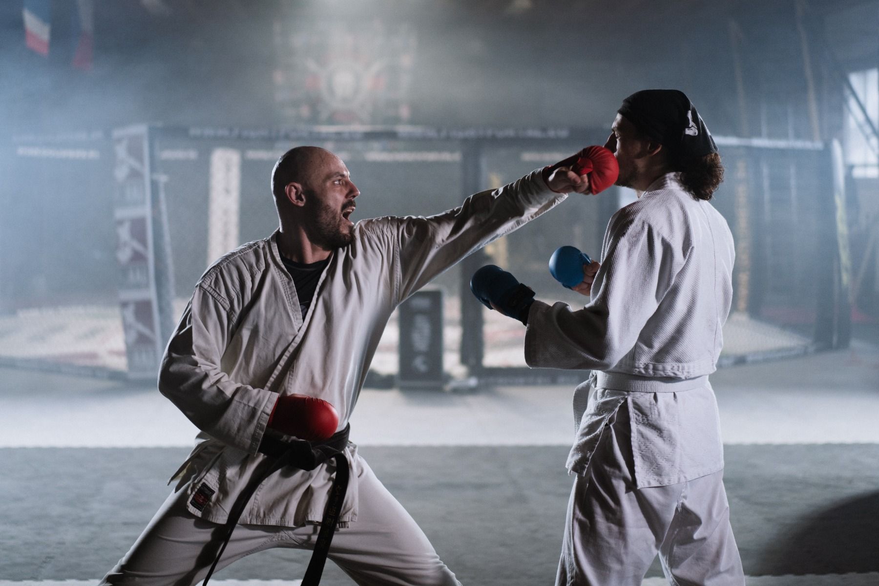 Guanti da karate Katsudo Classic, rossi