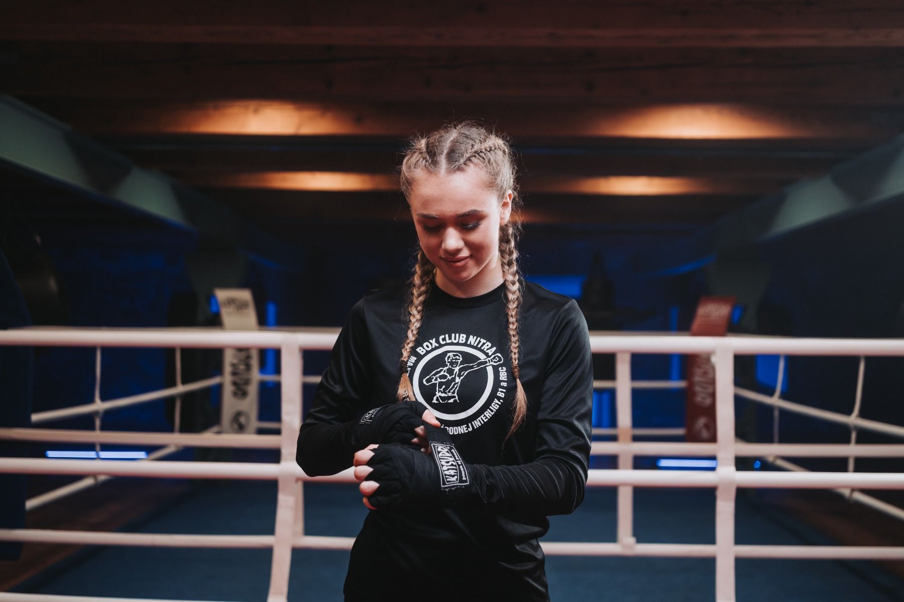 Bendaggio elastico da boxe Katsudo Path, viola