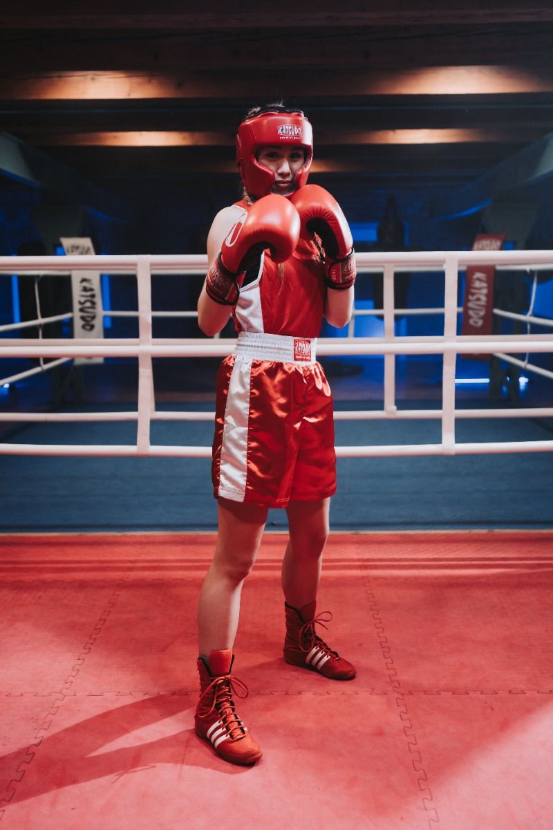 Katsudo set da boxe Strikta canotta + pantaloncini, blu