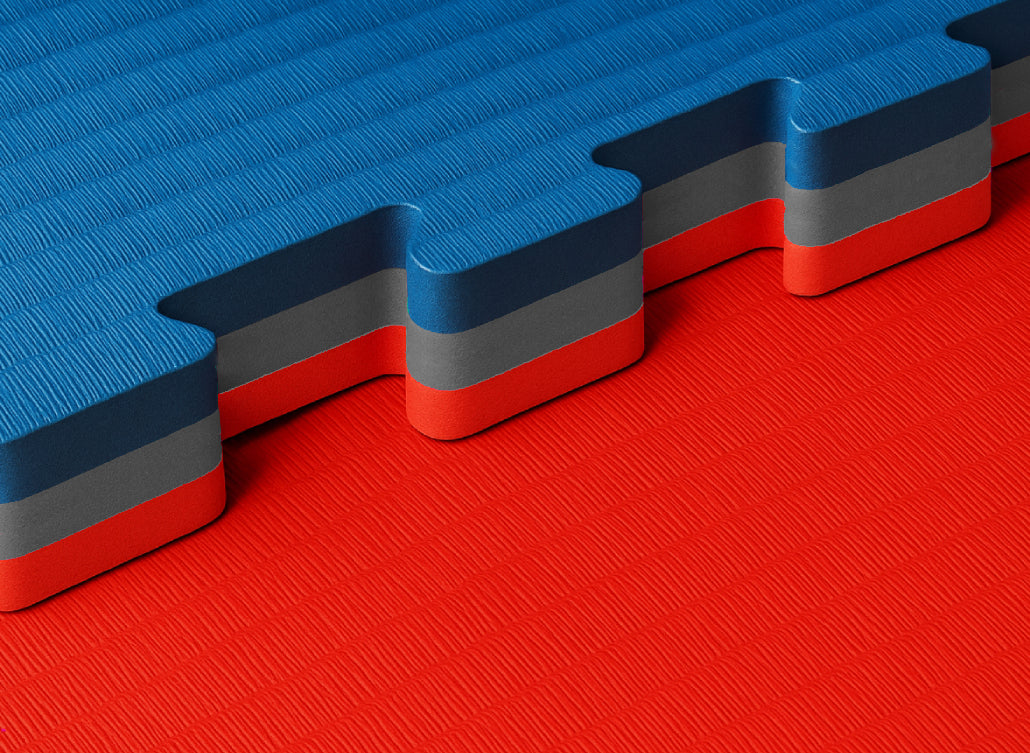 Katsudo Tatami Original a tre strati, blu-rosso
