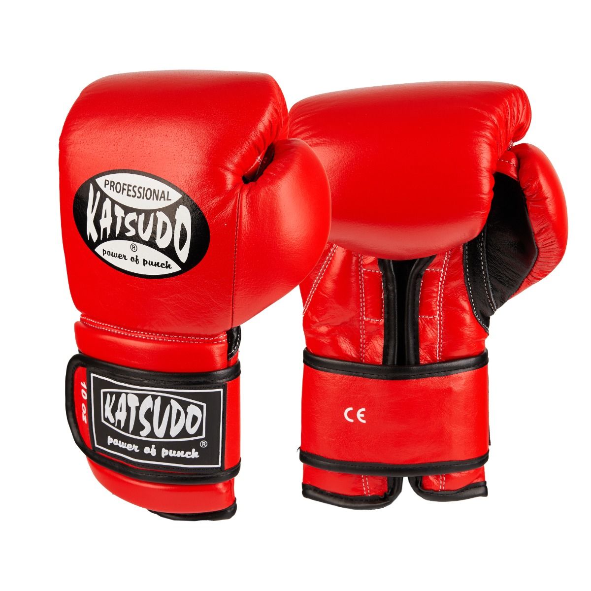 Guantoni da boxe Katsudo Professional, rossi