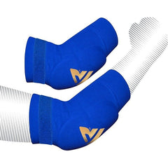 RDX gomitiera imbottita per allenamento Muay Thai e MMA, blu-oro