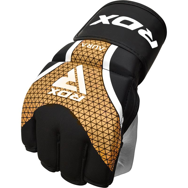 RDX grapplingové rukavice Aura plus T-17, čierno-zlaté