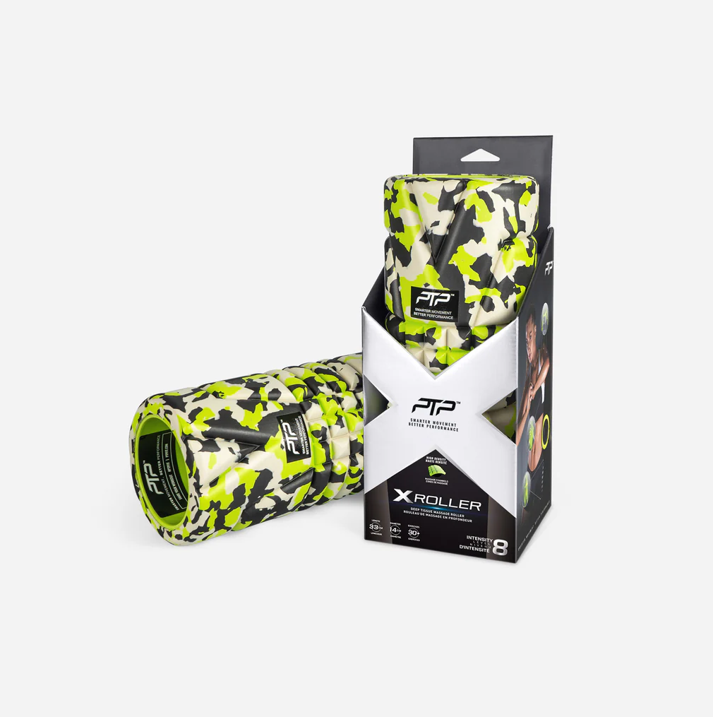 PTP rullo massaggiante in schiuma, camo neon