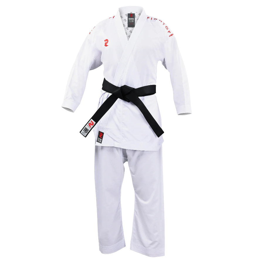 Fight Art KA kimono Sempai WKF 120g, caratteri rossi