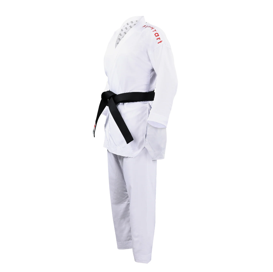 Fight Art KA kimono Sempai WKF 120g, caratteri rossi